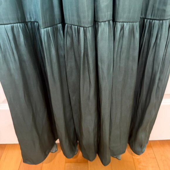 BELLE & BLOOM KELLY GREEN BALLOON LONG SLEEVE MAXI DRESS NEW WITHOUT TAGS (NWOT) - Picture 7 of 11